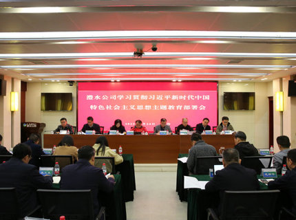 澧水公司召開學(xué)習(xí)貫徹習(xí)近平新時代中國特色社會主義思想主題教育部署會